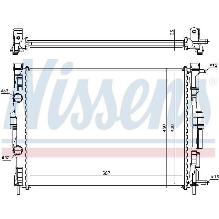 Nissens Wasserkühler PKW 63764 Nissens Wasserkühler PKW 63764