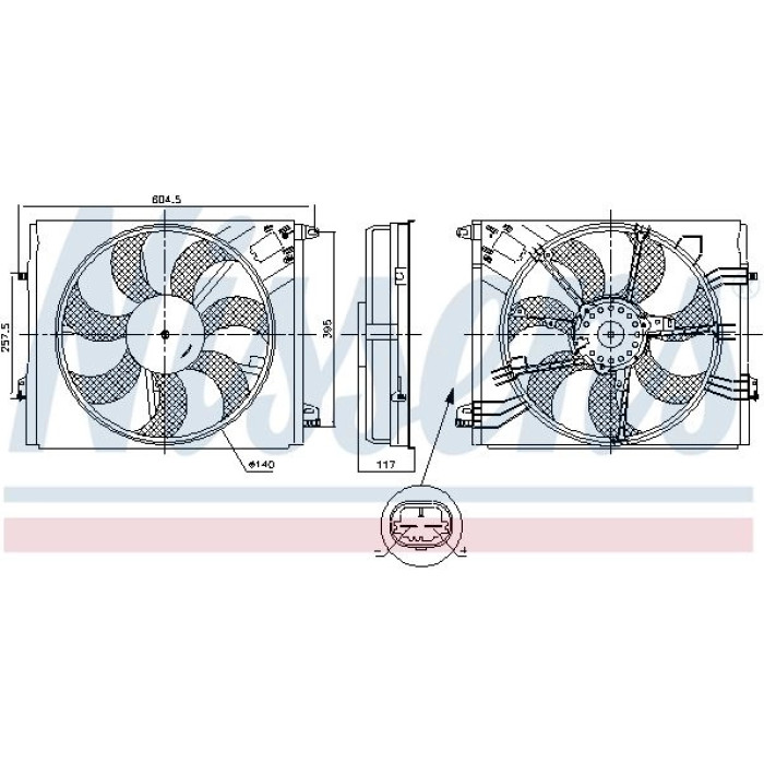 Nissens Kühlerlüfter PKW 850050