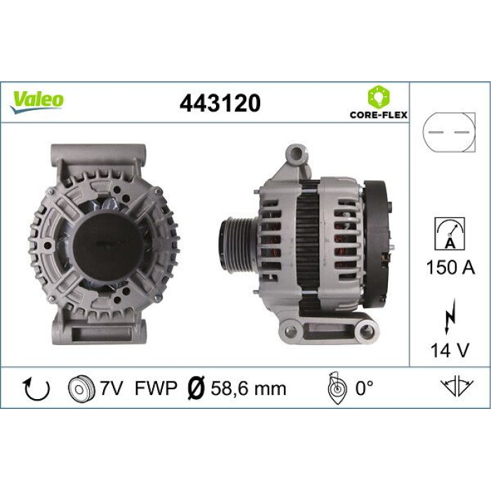 Valeo Lichtmaschine 443120 Valeo Lichtmaschine 443120