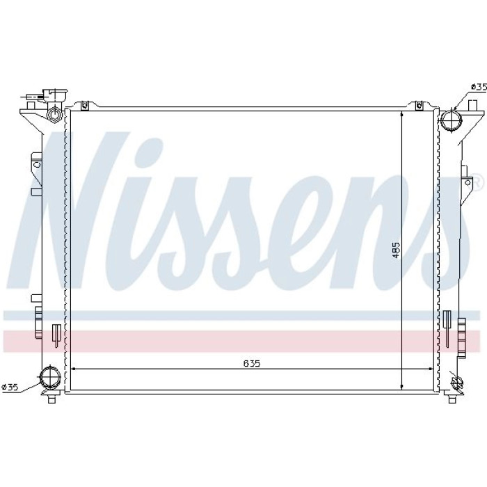 Nissens Wasserkühler PKW 66998 Nissens Wasserkühler PKW 66998