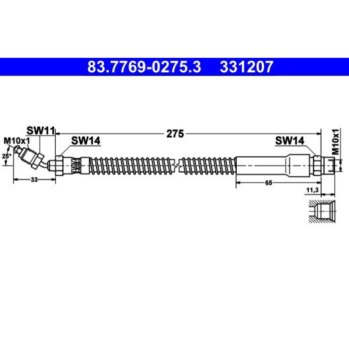 ATE Bremsschlauch 83.7769-0275.3 ATE Bremsschlauch 83.7769-0275.3