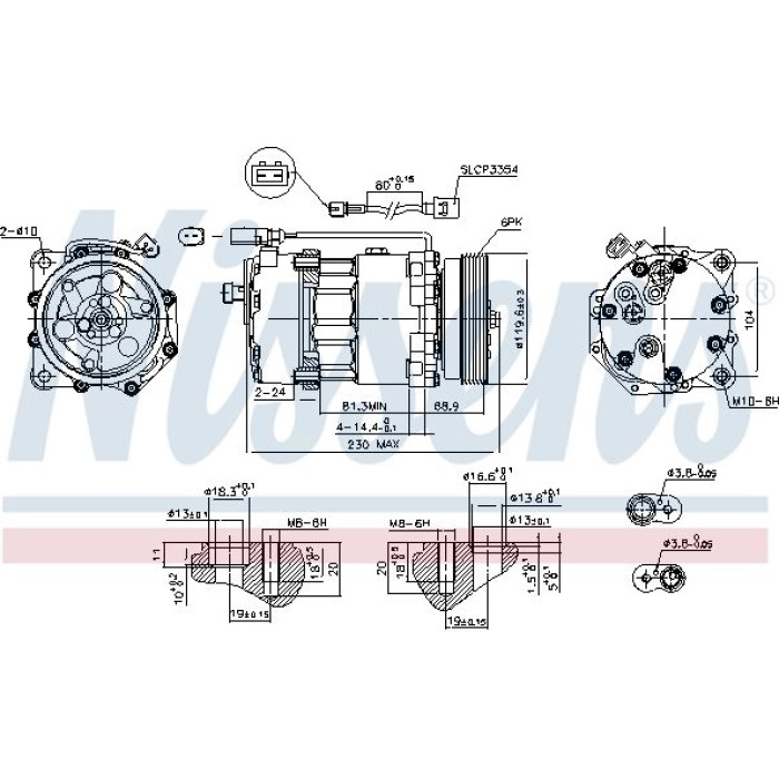 Nissens Klimakompressor PKW 890761 Nissens Klimakompressor PKW 890761