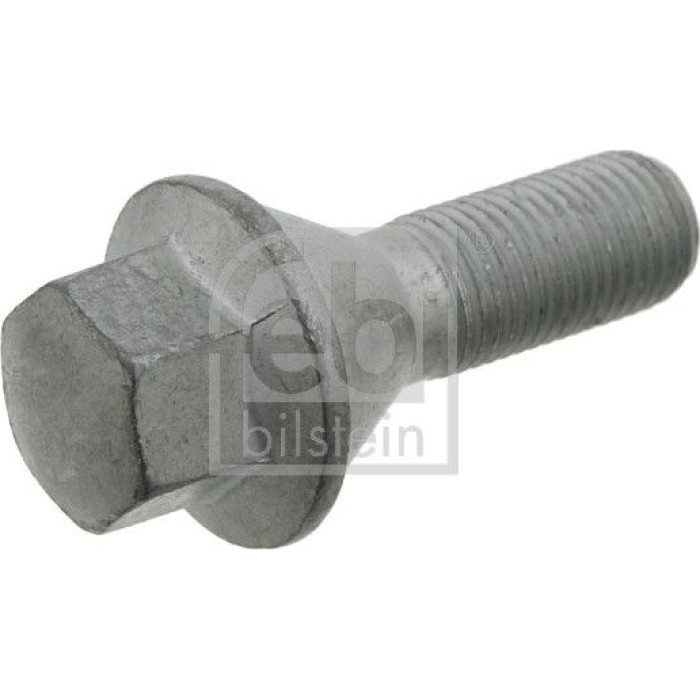 febi bilstein 26747 Radschraube M14 x 1,5 – Kegelbund, Länge unter Kopf 31 mm, Gewindelänge 26 mm, Gesamtlänge 61 mm, Außen-Ø 30,3 mm, SW 19, Klasse 8.8, zinklamellenbeschichtet, für Leichtmetallfelgen / für Stahlfelgen – OE 93858987 febi bilstein 26747 Radschraube M14 x 1,5 – Kegelbund, Länge unter Kopf 31 mm, Gewindelänge 26 mm, Gesamtlänge 61 mm, Außen-Ø 30,3 mm, SW 19, Klasse 8.8, zinklamellenbeschichtet, für Leichtmetallfelgen / für Stahlfelgen – OE 93858987