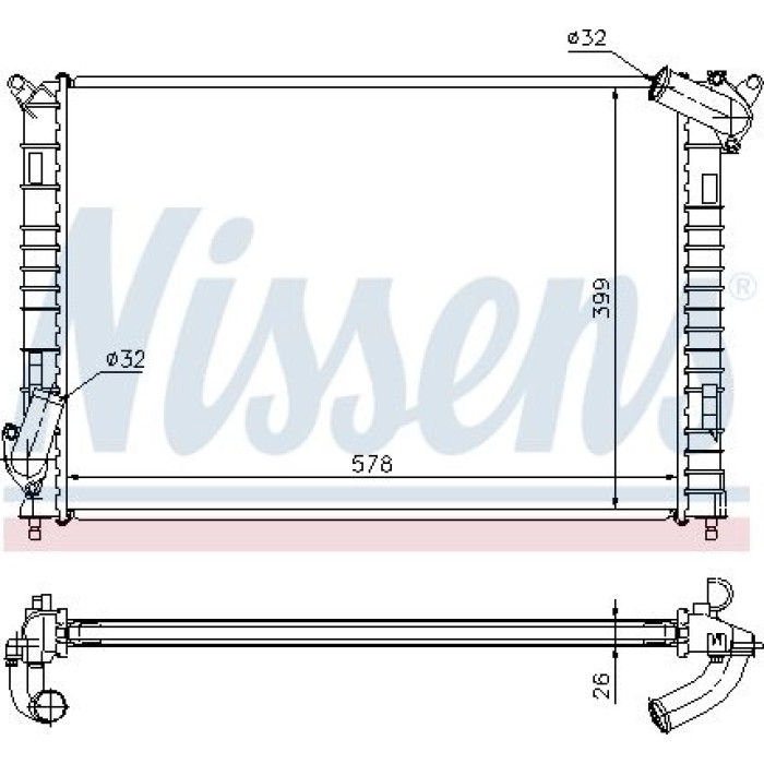 Nissens Wasserkühler PKW 69701A