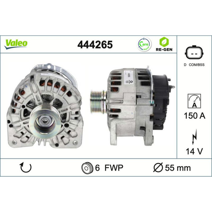 Valeo Lichtmaschine 444265 Valeo Lichtmaschine 444265