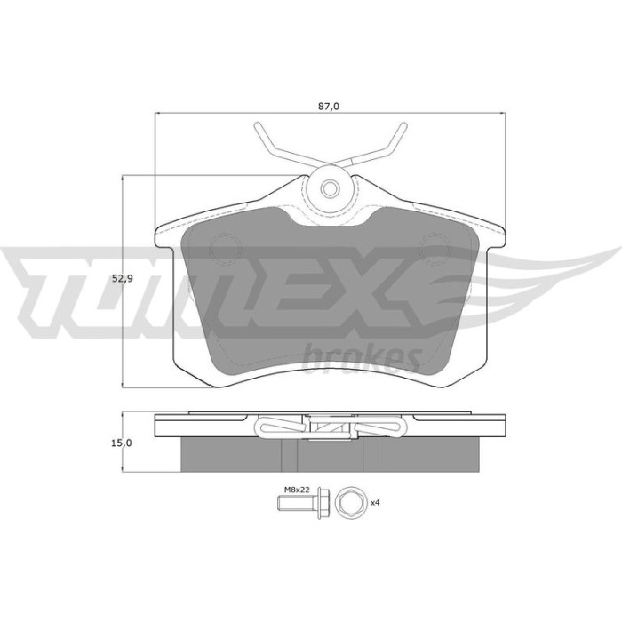 TX 10-78 TOMEX brakes Bremsbelagsatz, Scheibenbremse TX 10-78 TX 10-78 TOMEX brakes Bremsbelagsatz, Scheibenbremse TX 10-78