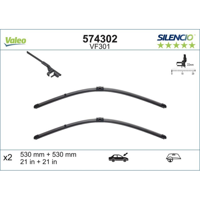 Valeo VM301 Silencio X.TRM Wischer 574302