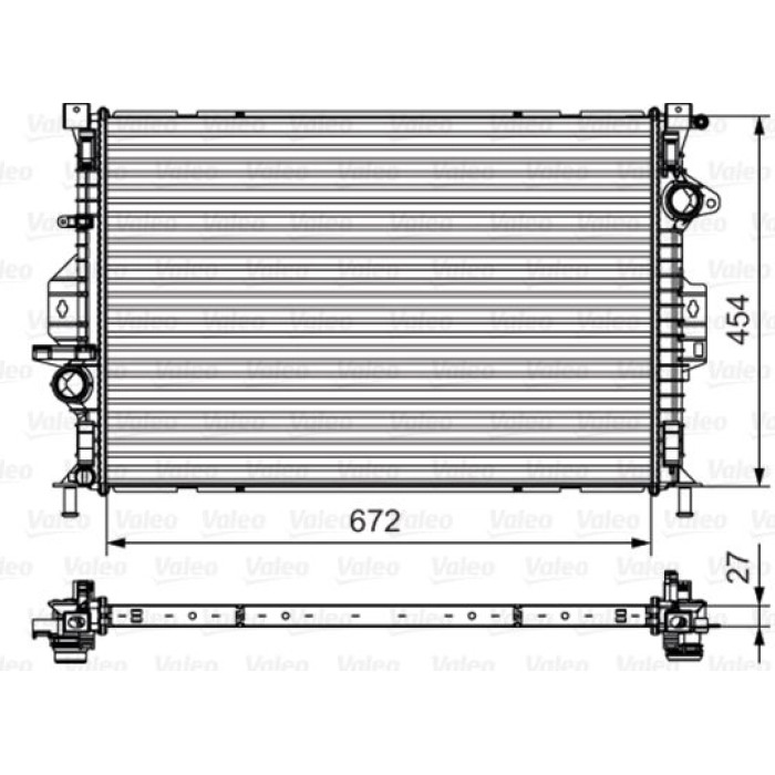 Valeo Motorkühler 735602 Valeo Motorkühler 735602