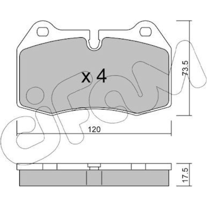 CIFAM Bremsbelagsatz, Scheibenbremse 822-645-0