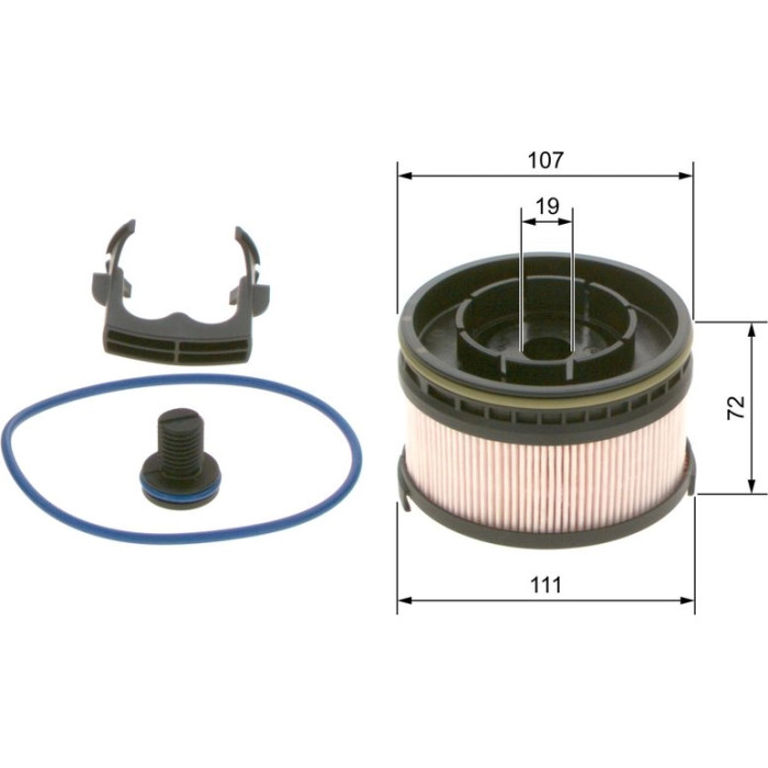 Bosch Kraftstofffiltereinsatz F 026 402 261 Bosch Kraftstofffiltereinsatz F 026 402 261