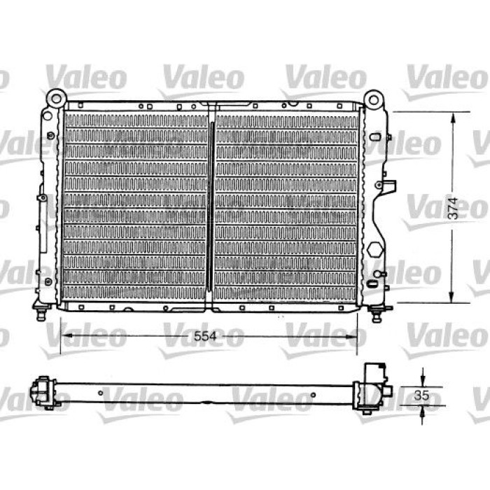 Valeo Motorkühler 731159 Valeo Motorkühler 731159