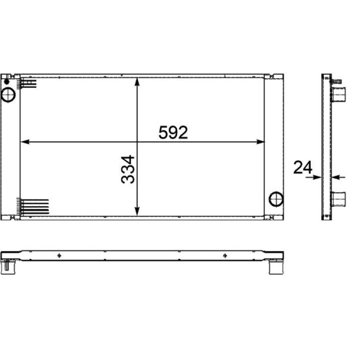 Kühler, Motorkühlung CR 1095 000P Kühler, Motorkühlung CR 1095 000P