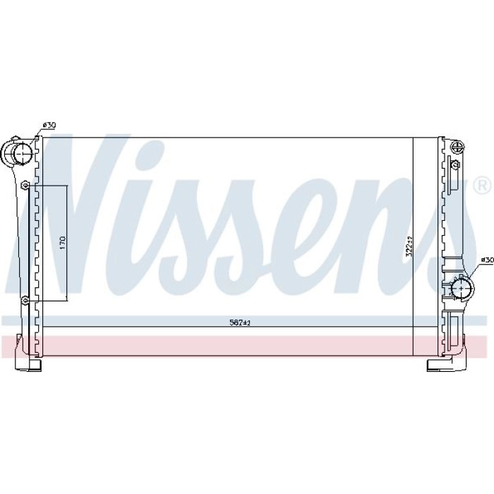Nissens Wasserkühler PKW 61896 Nissens Wasserkühler PKW 61896