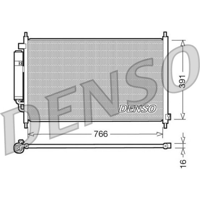 Denso Klimakondensator DCN40005 Denso Klimakondensator DCN40005