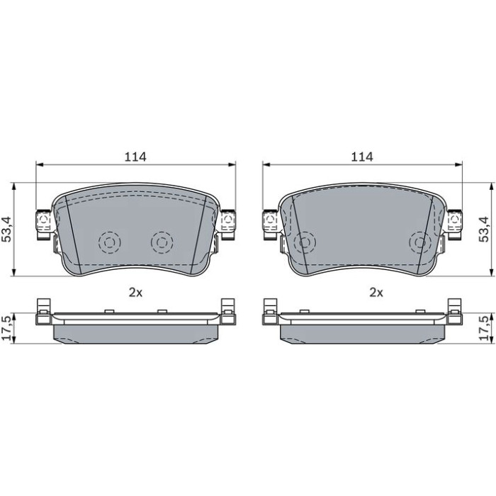 Bosch Bremsbelagsatz 0 986 424 437