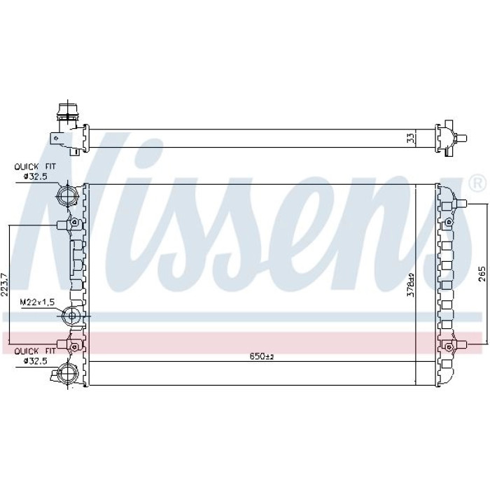 Nissens Wasserkühler PKW 65228 Nissens Wasserkühler PKW 65228