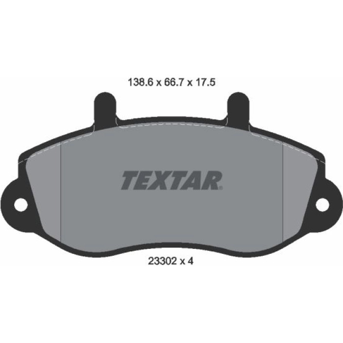 Textar Bremsbelagsatz 2330201 – 15 Zoll
