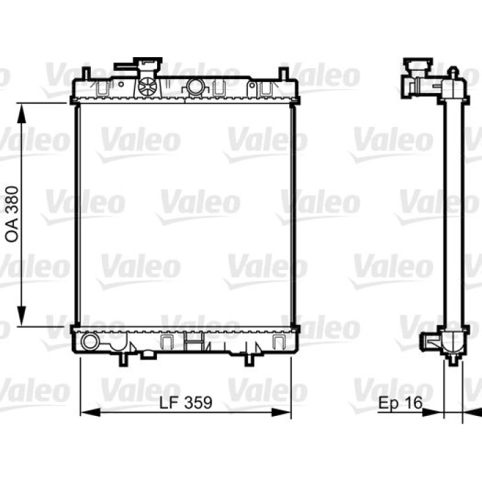 Valeo Motorkühler 731287 Valeo Motorkühler 731287