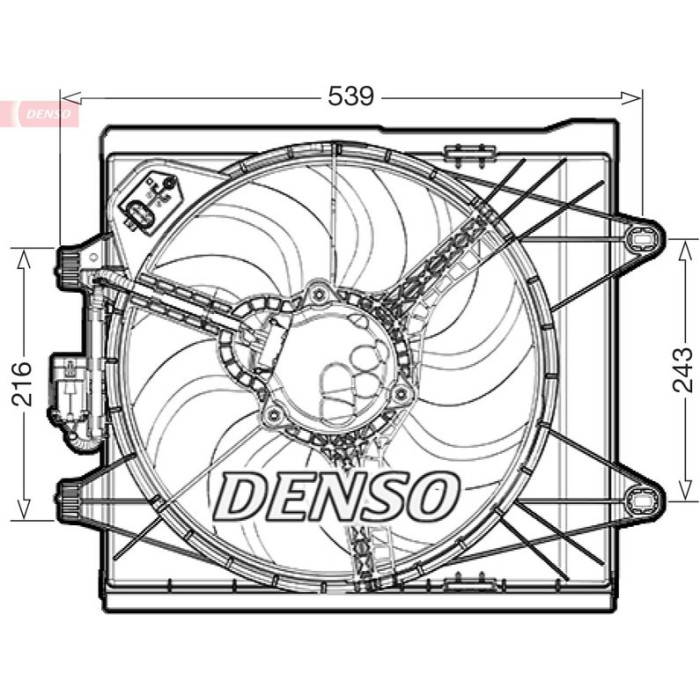 Denso Kühlerlüfter DER09286