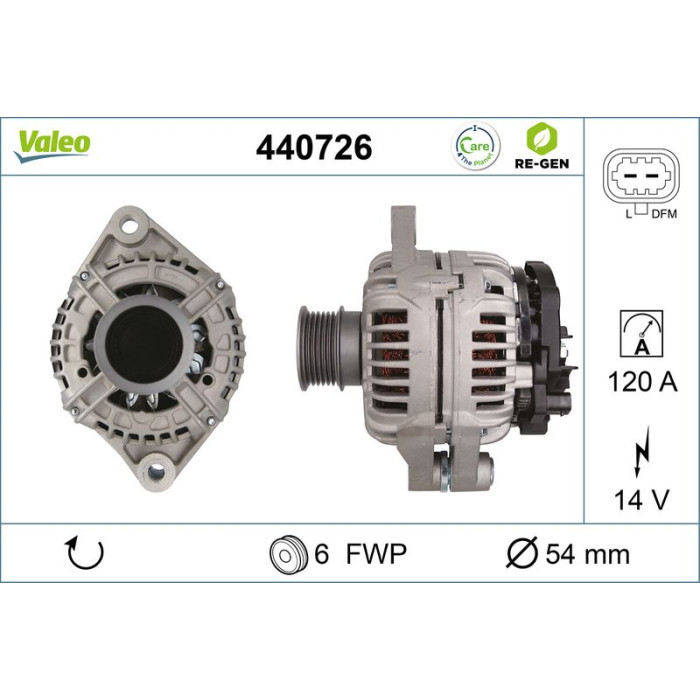 Valeo Lichtmaschine 440726 Valeo Lichtmaschine 440726