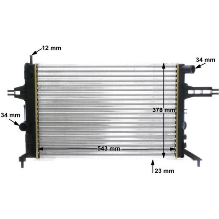 Kühler, Motorkühlung CR 637 000S Kühler, Motorkühlung CR 637 000S
