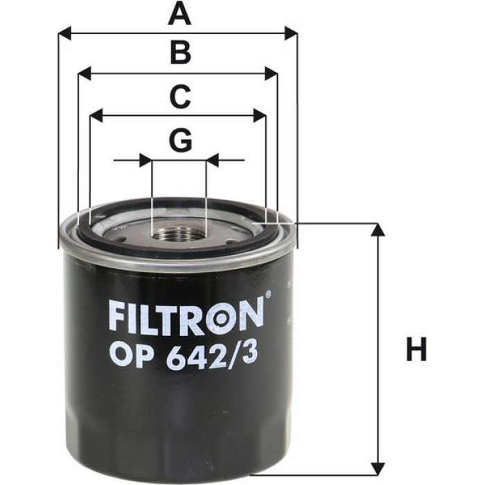 OP 642/3 Filtron Ölfilter OP 642/3 OP 642/3 Filtron Ölfilter OP 642/3