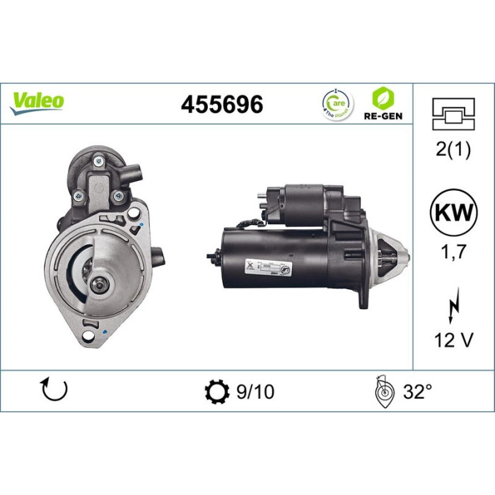 Valeo Anlasser 455696