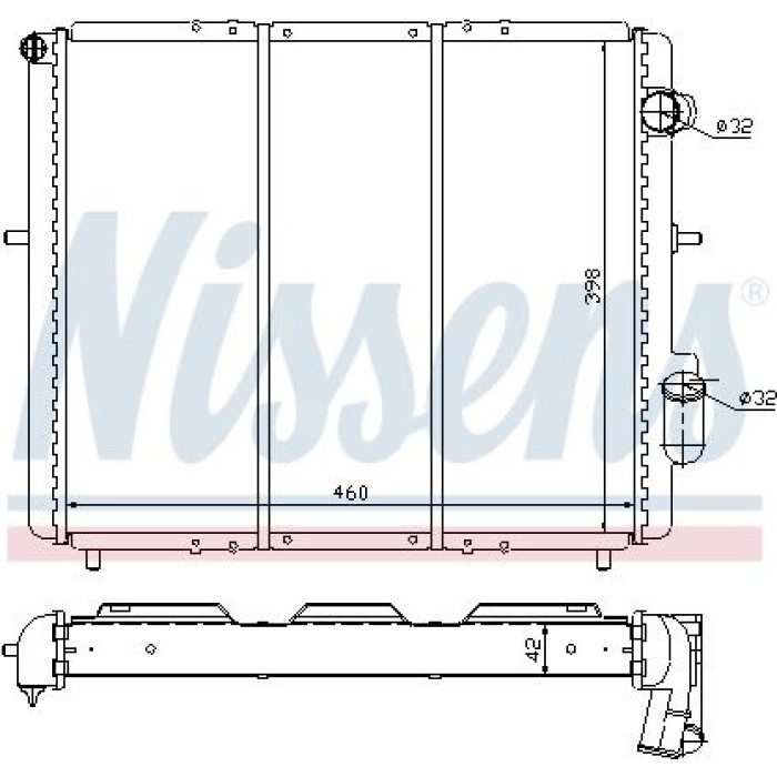 Nissens Wasserkühler PKW 639461 Nissens Wasserkühler PKW 639461