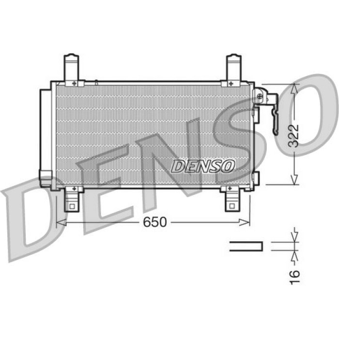 Denso Klimakondensator DCN44006 Denso Klimakondensator DCN44006