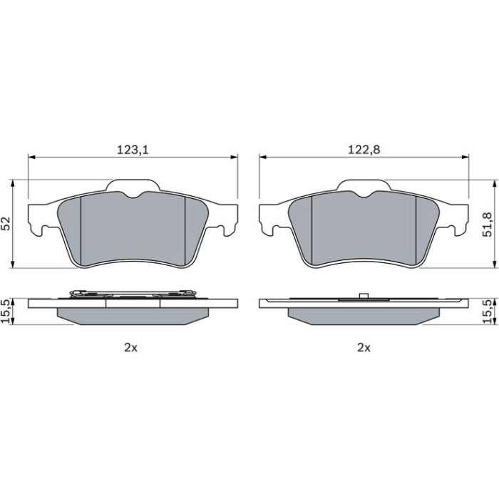 0 986 494 032 Bosch Bremsbelagsatz 0 986 494 032 0 986 494 032 Bosch Bremsbelagsatz 0 986 494 032