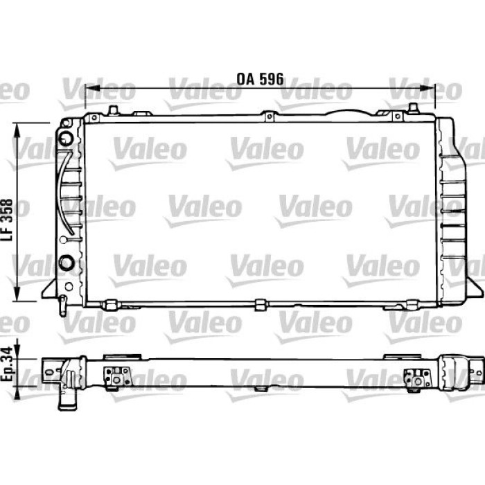 Valeo Motorkühler 731422 Valeo Motorkühler 731422
