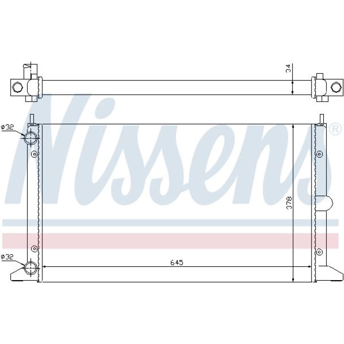 Nissens Wasserkühler PKW 63993 Nissens Wasserkühler PKW 63993