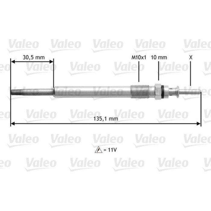 Valeo Glühkerze 345112 Valeo Glühkerze 345112