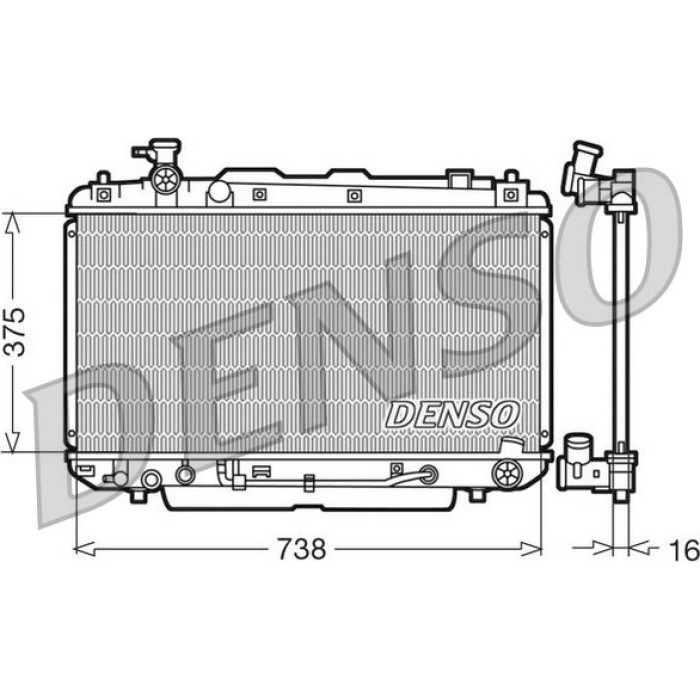 Denso Motorkühler DRM50022 Denso Motorkühler DRM50022