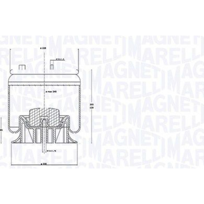Magneti Marelli Manschette 030607020295 Magneti Marelli Manschette 030607020295