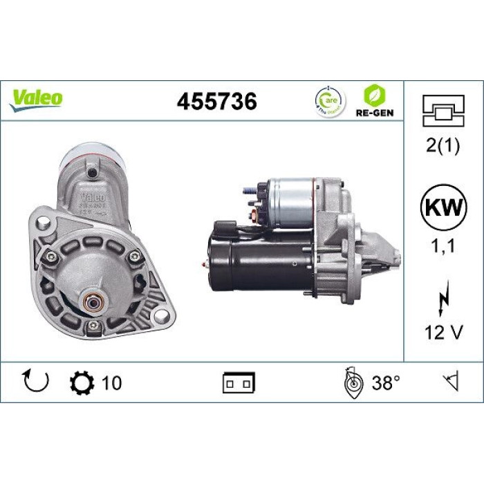Valeo Anlasser 455736 Valeo Anlasser 455736