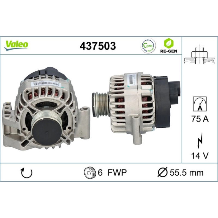 Valeo Lichtmaschine 437503 Valeo Lichtmaschine 437503