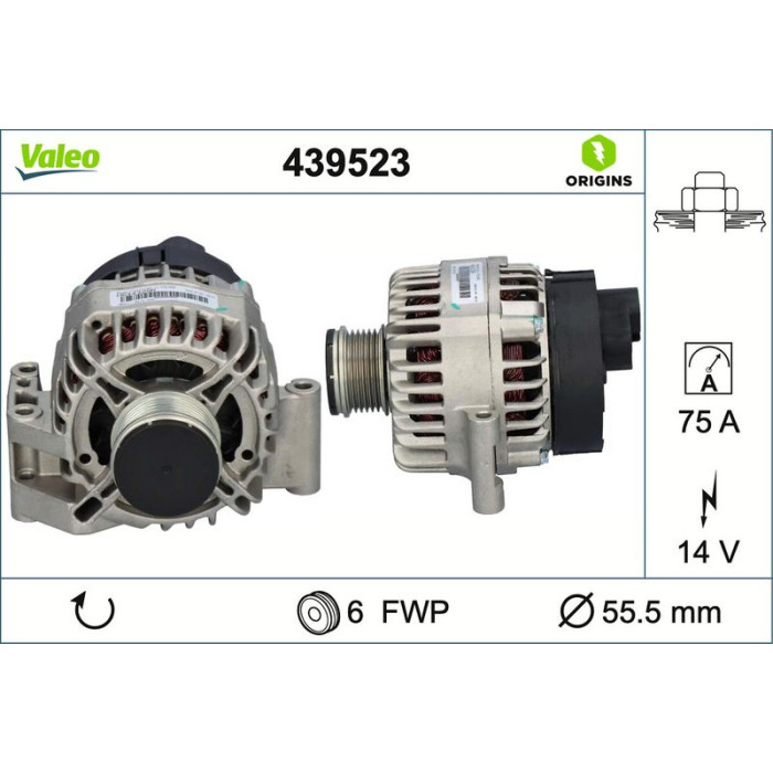 Valeo Lichtmaschine 439523 Valeo Lichtmaschine 439523
