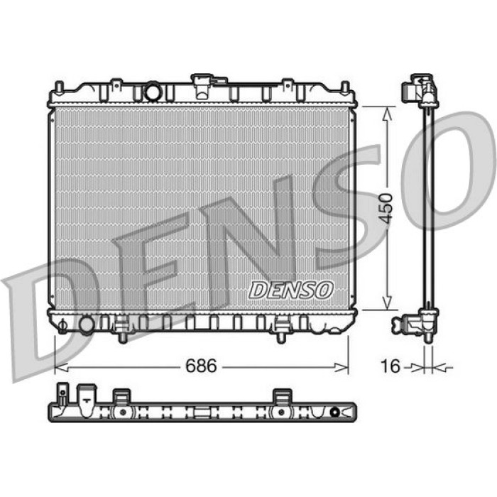 Denso Motorkühler DRM46004 Denso Motorkühler DRM46004
