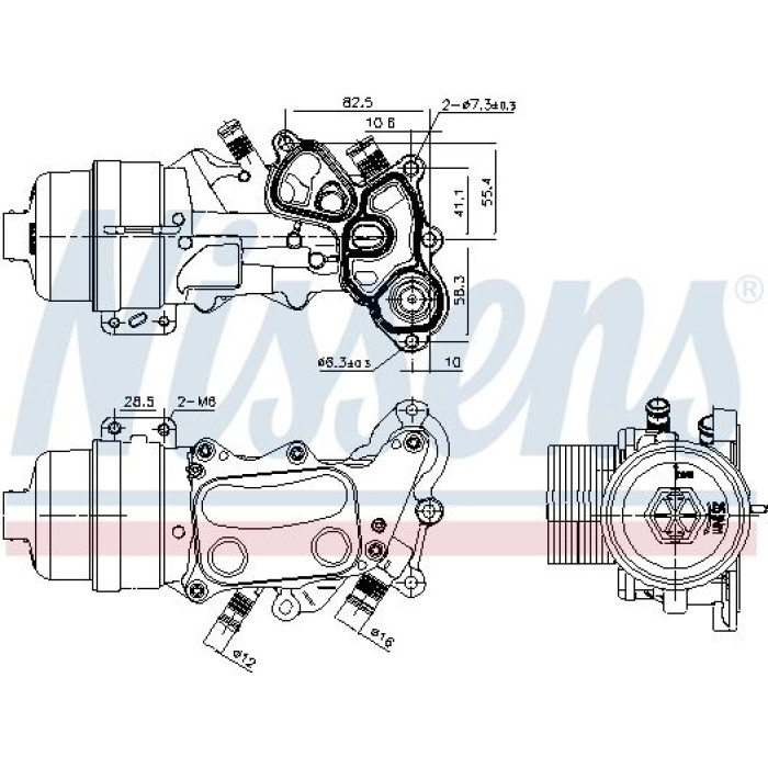 Nissens Ölkühler PKW 91167 Nissens Ölkühler PKW 91167