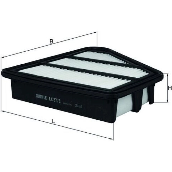 MAHLE Luftfilter LX 3778 MAHLE Luftfilter LX 3778