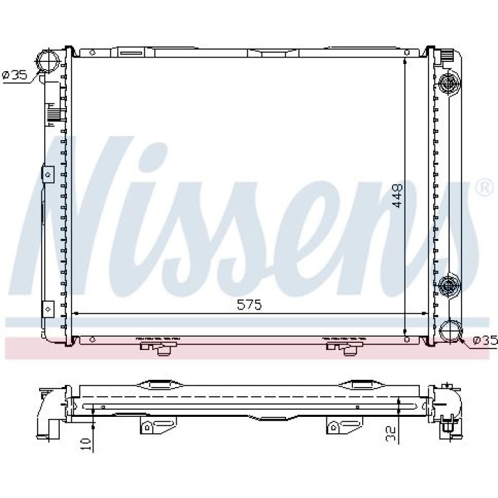 Nissens Wasserkühler PKW 62722A Nissens Wasserkühler PKW 62722A