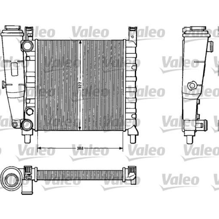 Valeo Motorkühler 883812 Valeo Motorkühler 883812