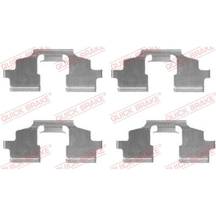 Quick Brake Montagesatz für Bremsbeläge 109-1675 Quick Brake Montagesatz für Bremsbeläge 109-1675