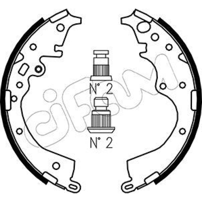 CIFAM Bremsbackensatz 153-452