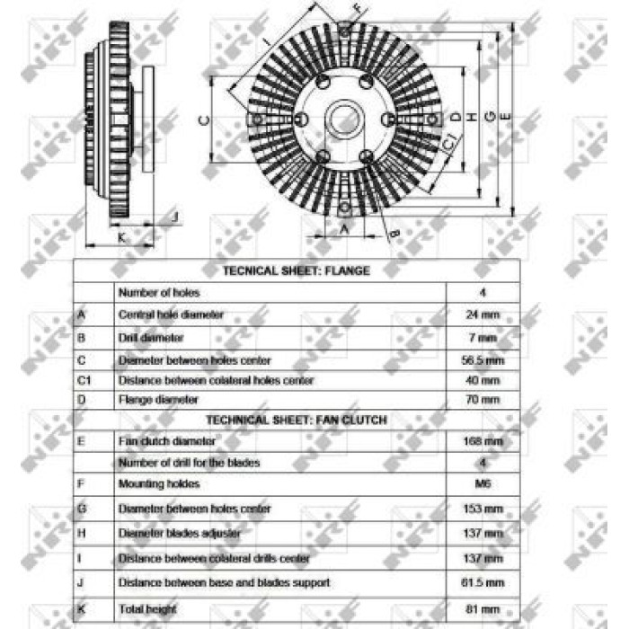 NRF Lüfterkupplung 49526 NRF Lüfterkupplung 49526