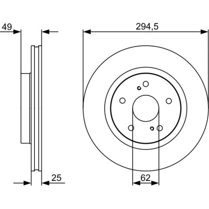 Bosch Bremsscheibe Vorderachse 0 986 479 559 Bosch Bremsscheibe Vorderachse 0 986 479 559