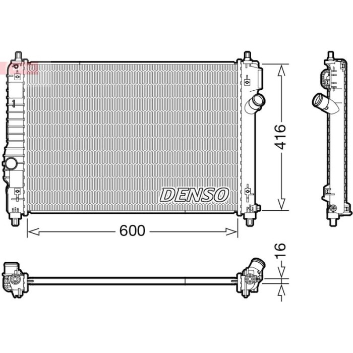Denso Motorkühler DRM15015 Denso Motorkühler DRM15015
