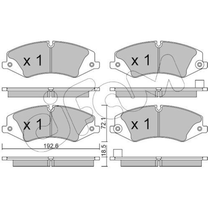 CIFAM Bremsbelagsatz, Scheibenbremse 822-836-6 CIFAM Bremsbelagsatz, Scheibenbremse 822-836-6
