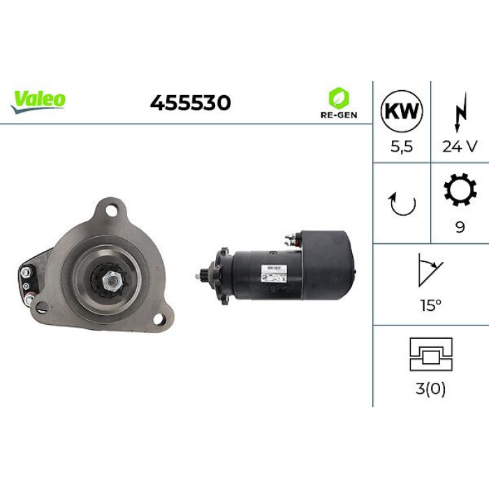 Valeo Anlasser 455530 Valeo Anlasser 455530